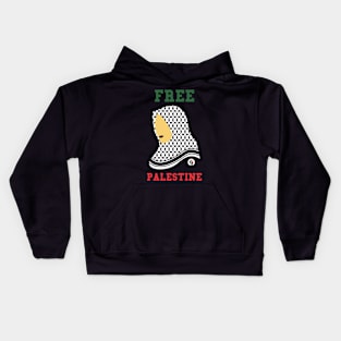 Free Palestine Logo Kids Hoodie